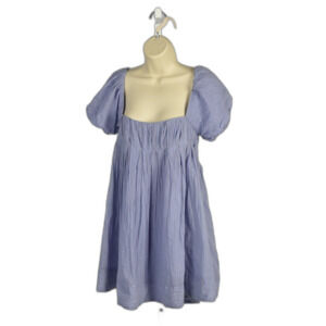 Free People Marina Babydoll Mini Dress in Blue Bell Size XS